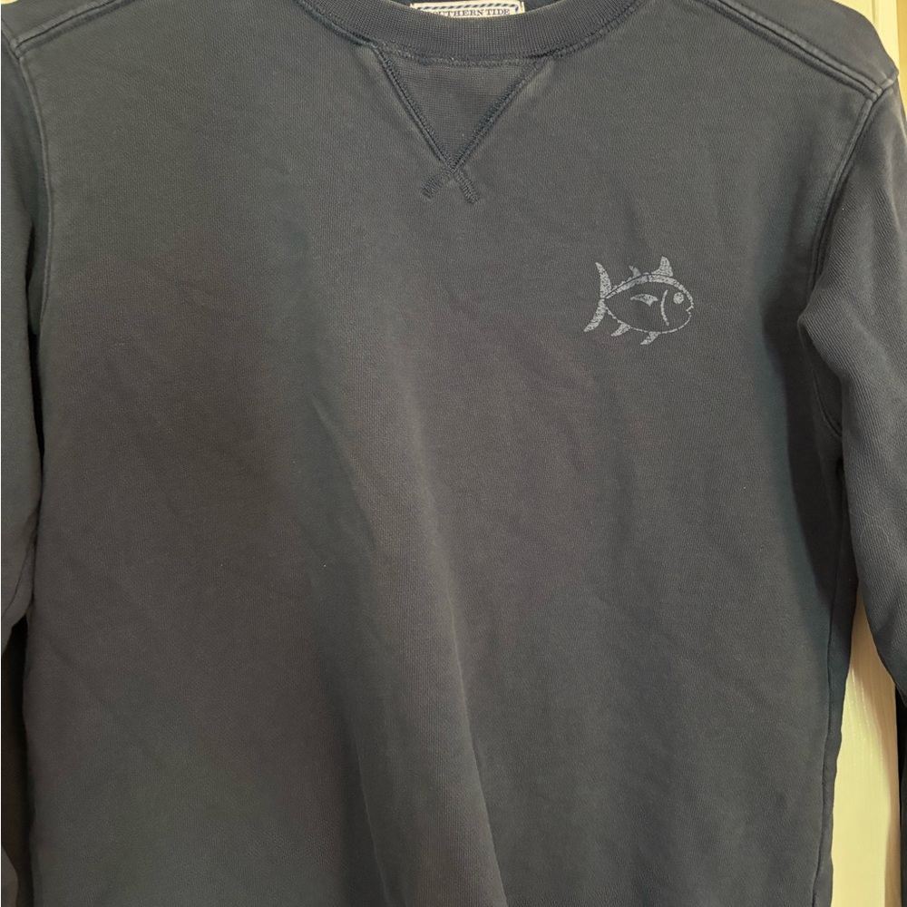 Navy Southern Tide crew neck sweatshirt